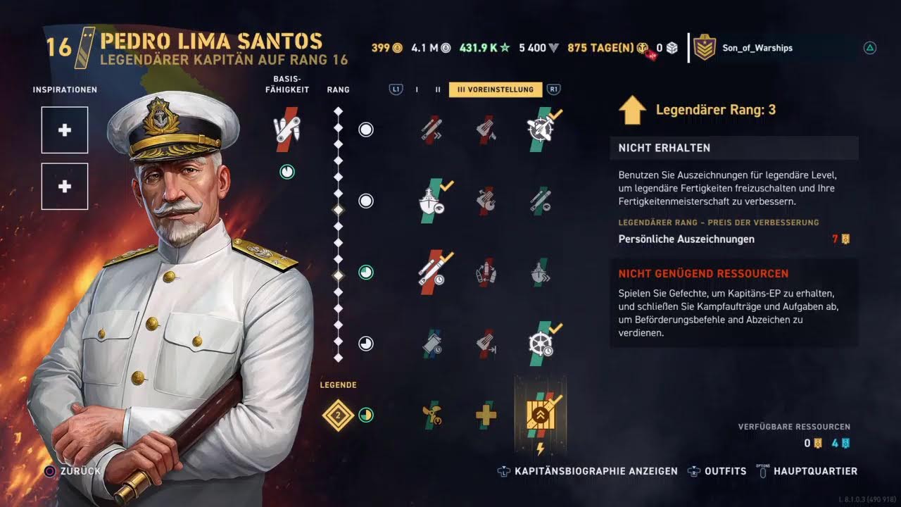 World of Warships Legends, Replay, Schiffe, Selten Son_of_Warships_Legends/Weekly_Quest's