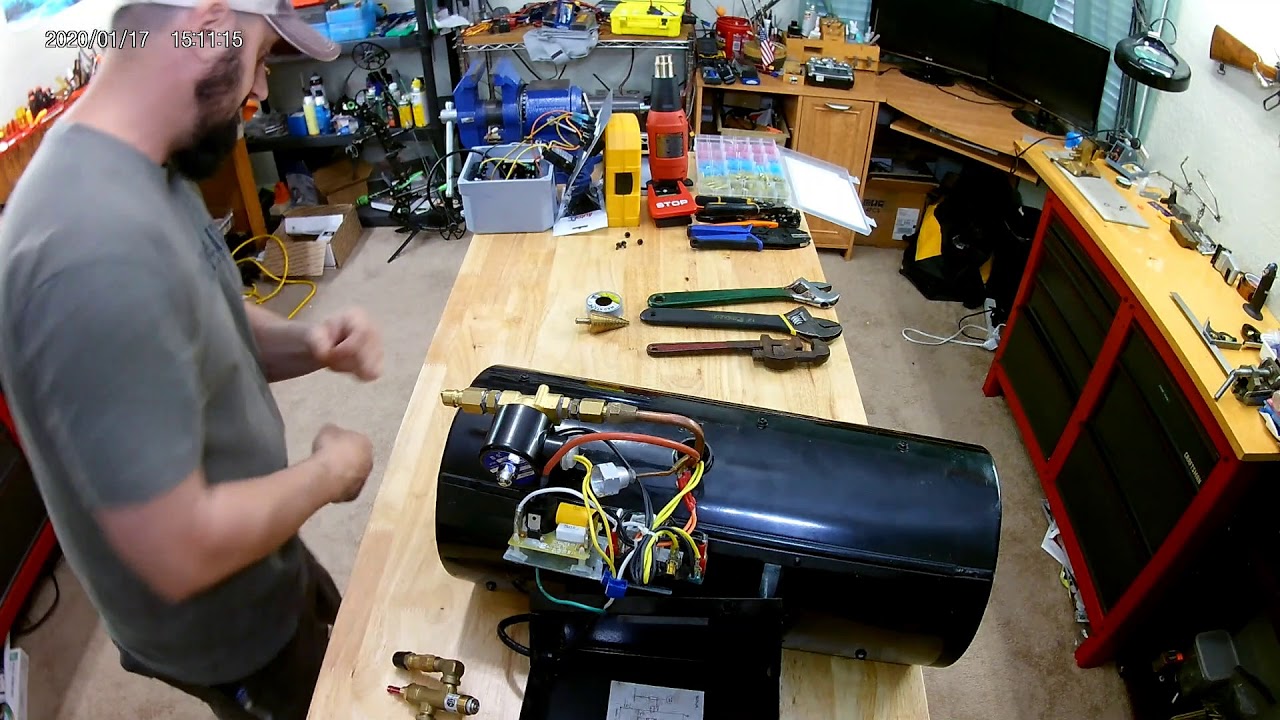 Pid forced heater conversion for powder coat oven