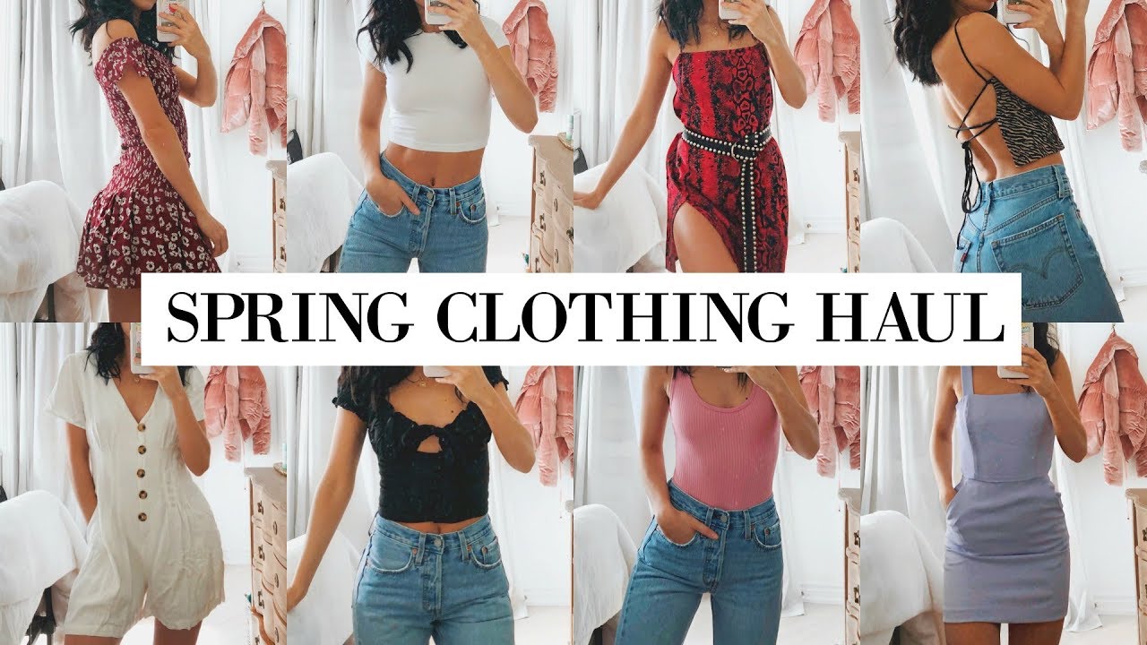 TRY ON SPRING CLOTHING HAUL | Zara, Princess Polly, & Aritzia