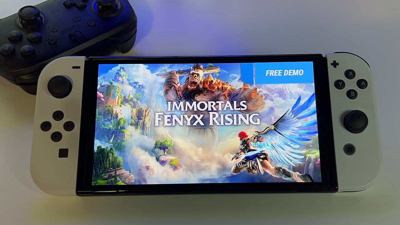 Immortals Fenyx Rising REVIEW | Switch OLED handheld gameplay