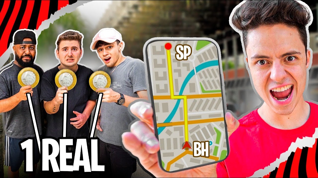 QUEM CHEGAR NA MINHA CIDADE COM APENAS 1 REAL, VENCE!