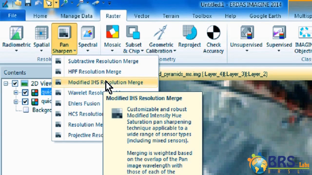 Resolution Merge Free Lecture (Using ERDAS Imagine)