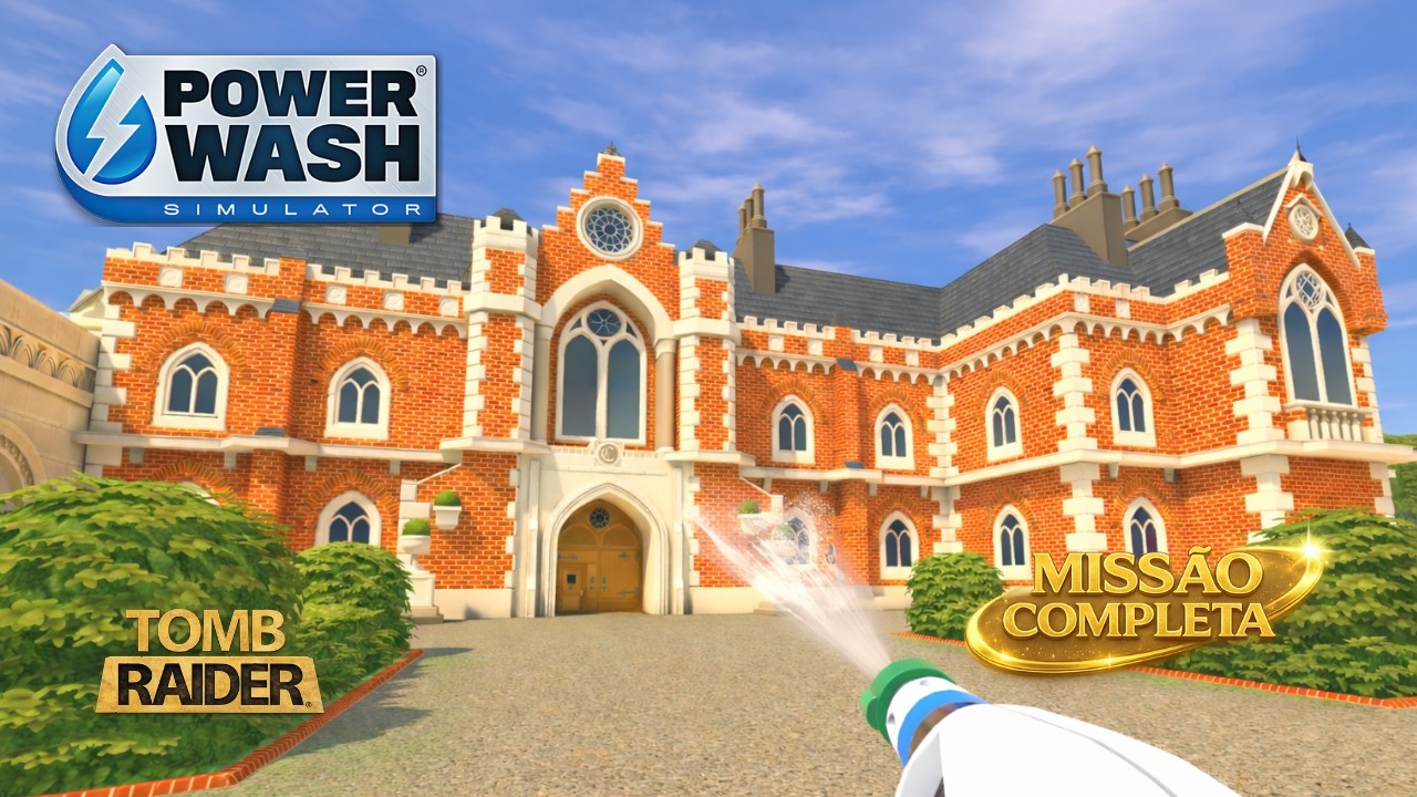 Limpando a Mansão Croft COMPLETA 🗡️🧽 | PowerWash Tomb Raider Final