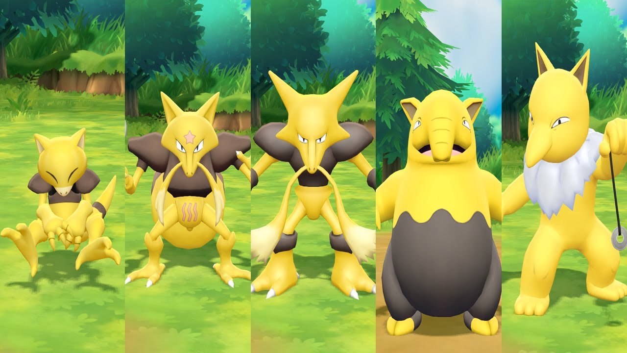 Abra,Kadabra,Alakazam,Drowzee & Hypno Locations