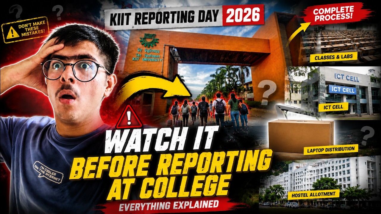 KIIT Reporting Day 2026: COMPLETE Process Explained! (Watch it before coming) 😱