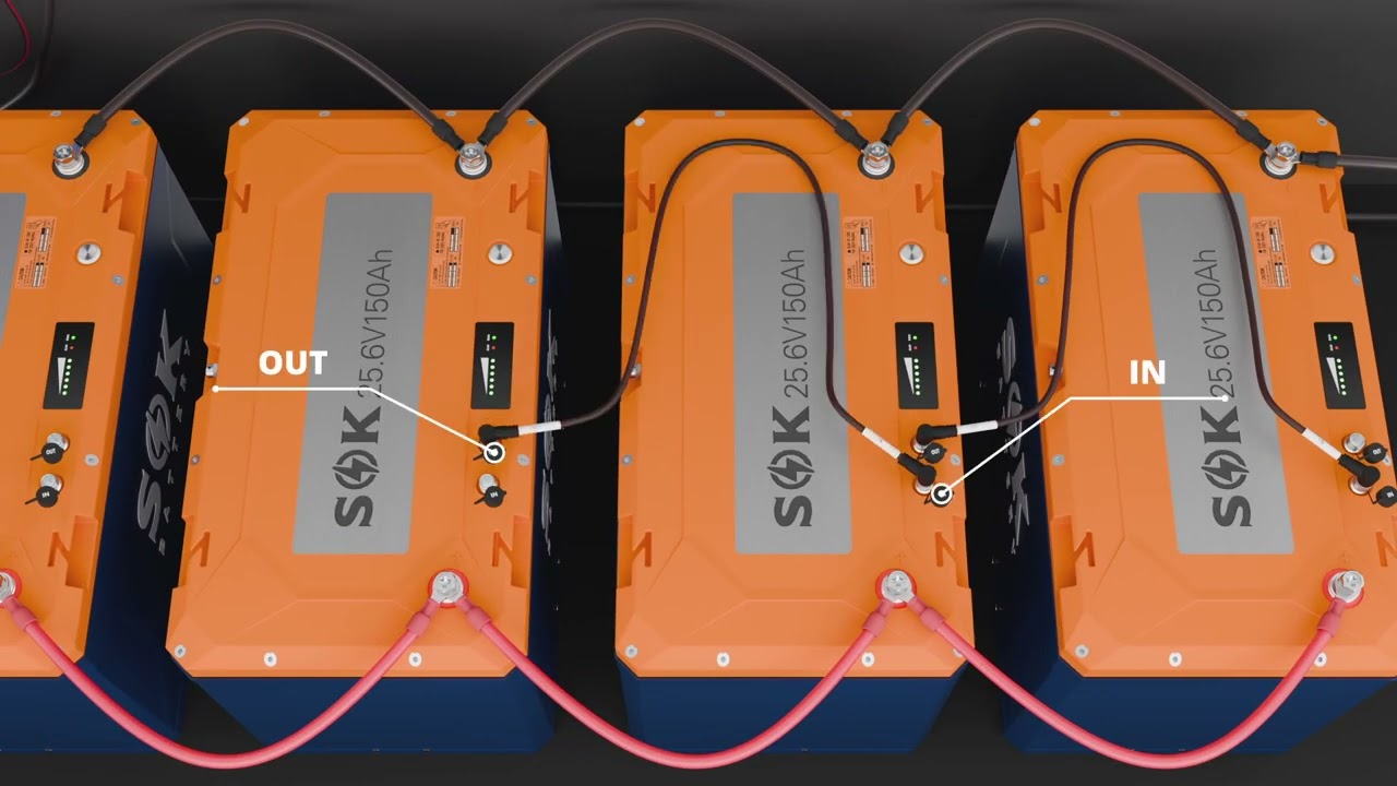 SOK 24V150Ah BATTERIES PARALLEL CONNECTION & VICTRON CERBO GX SETUP