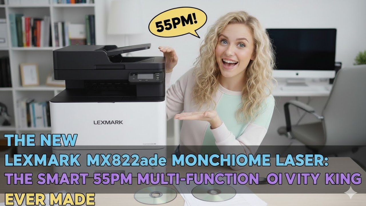 Lexmark MX822ade Monochrome Laser: The Smart 55ppm Multi-Function Productivity King