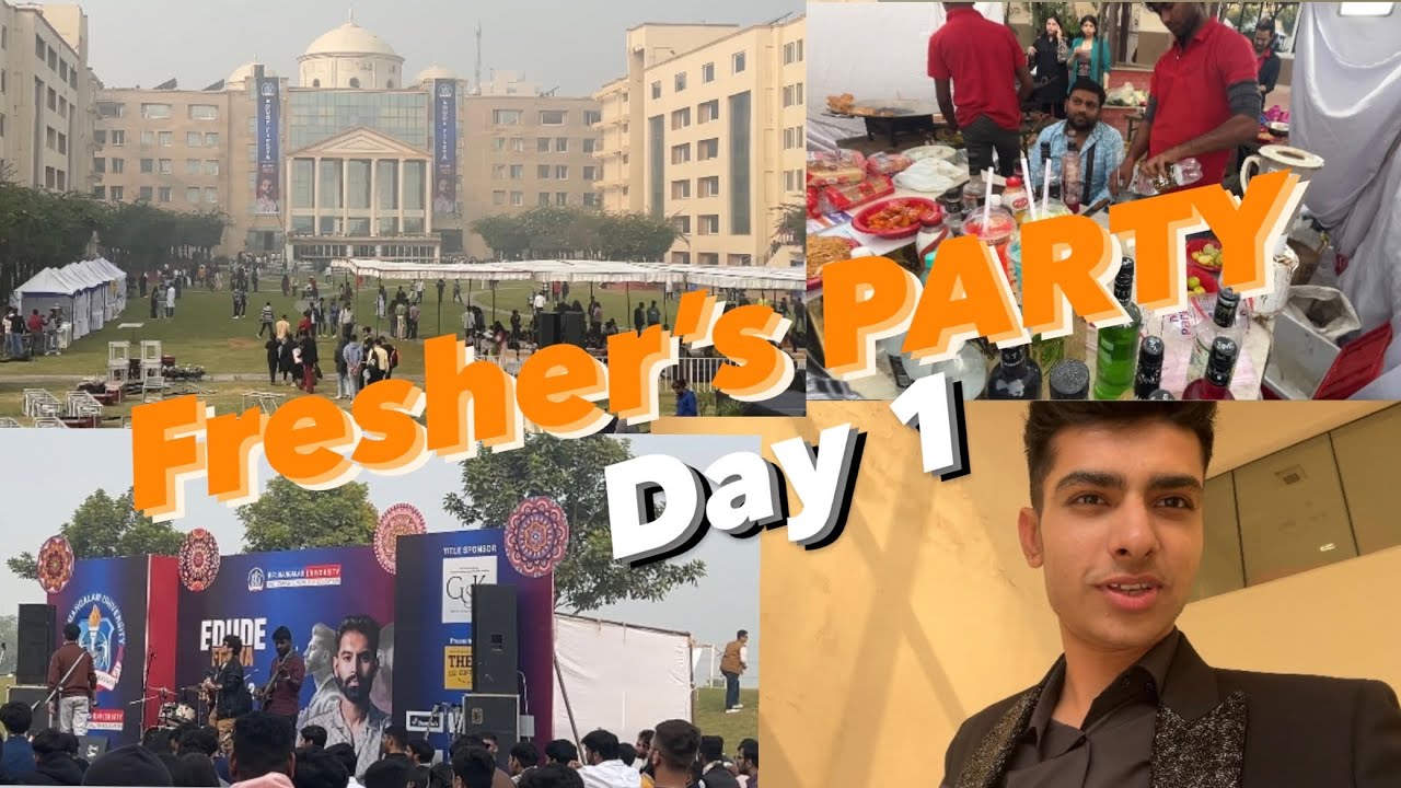 Bacho ki wajah se hua fest cancel❌😭l KR Mangalam University | Fresher's Party Day 1