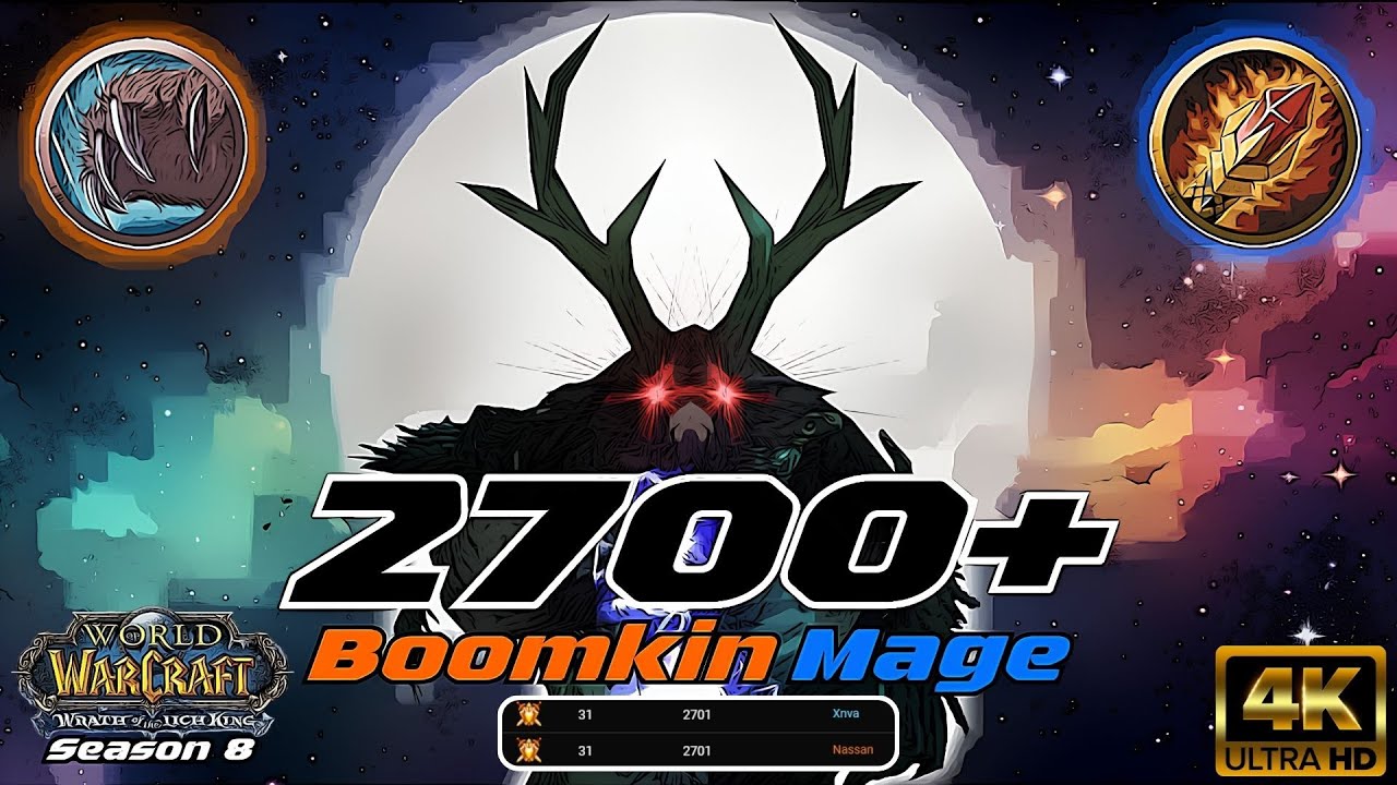 2700+ Gladiator Moonkin Mage 2v2 Arena | Season 8 | Wotlk Classic