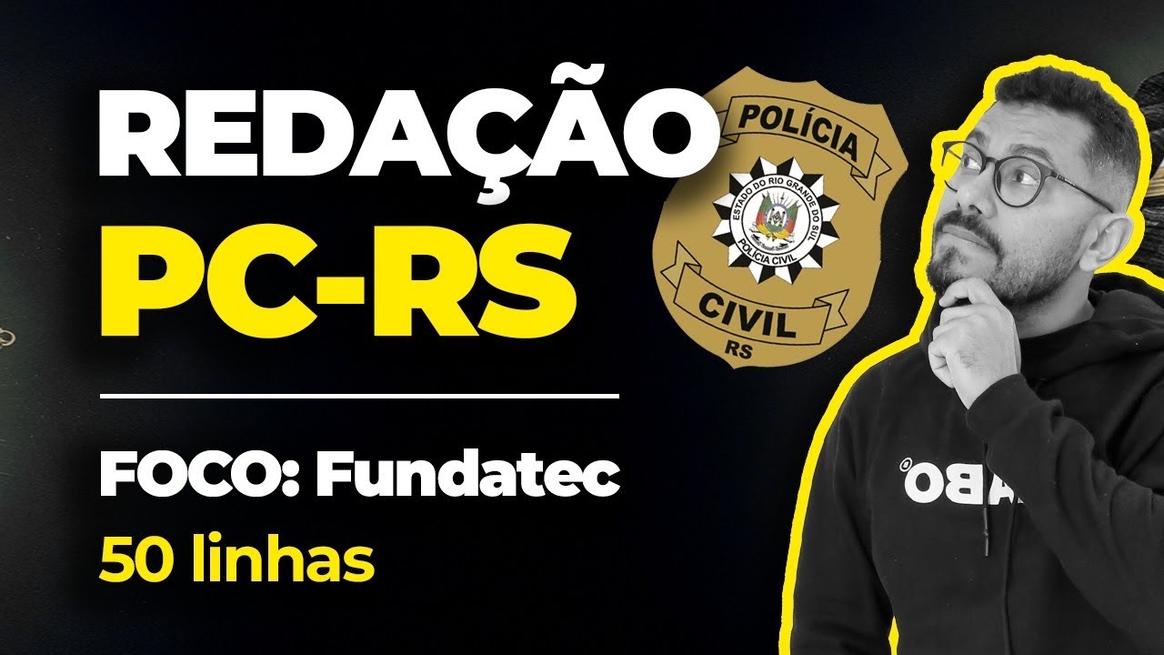 PC-RS: CORRE&Ccedil;&Atilde;O DE REDA&Ccedil;&Atilde;O FUNDATEC (texto 50 linhas)