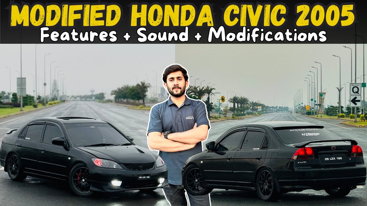 Modified Honda Civic Eagle Eyes 2005 | Modifications | Sound | Car Cop.