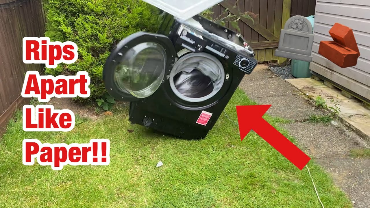 Hoover H Wash & Dry HBDS485D2ACBE80 || Он разорвал себя в клочья!! Уничтожение стиральной машины