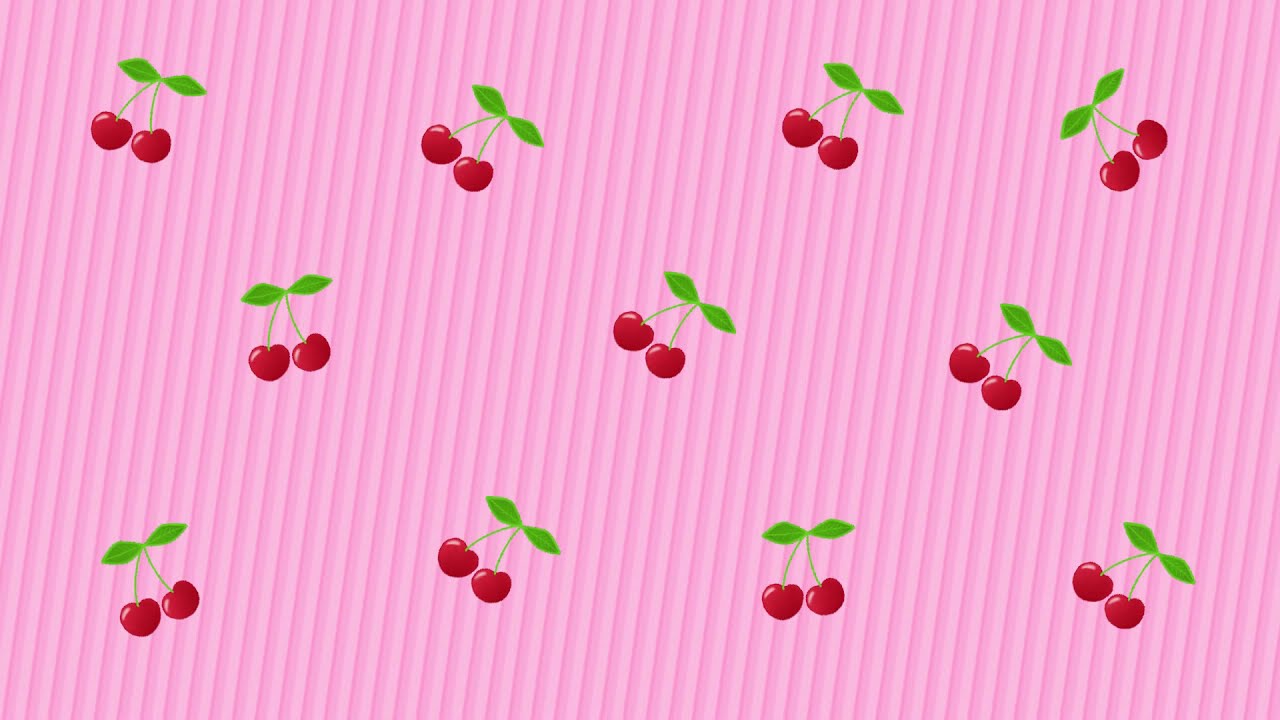 🍒 Pink Cherry Background 🍒