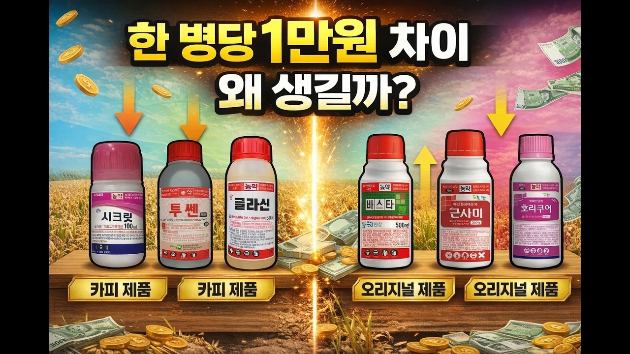 👉 농약 가격 차이의 진짜 이유 (카피 vs 오리지널 완벽 정리)