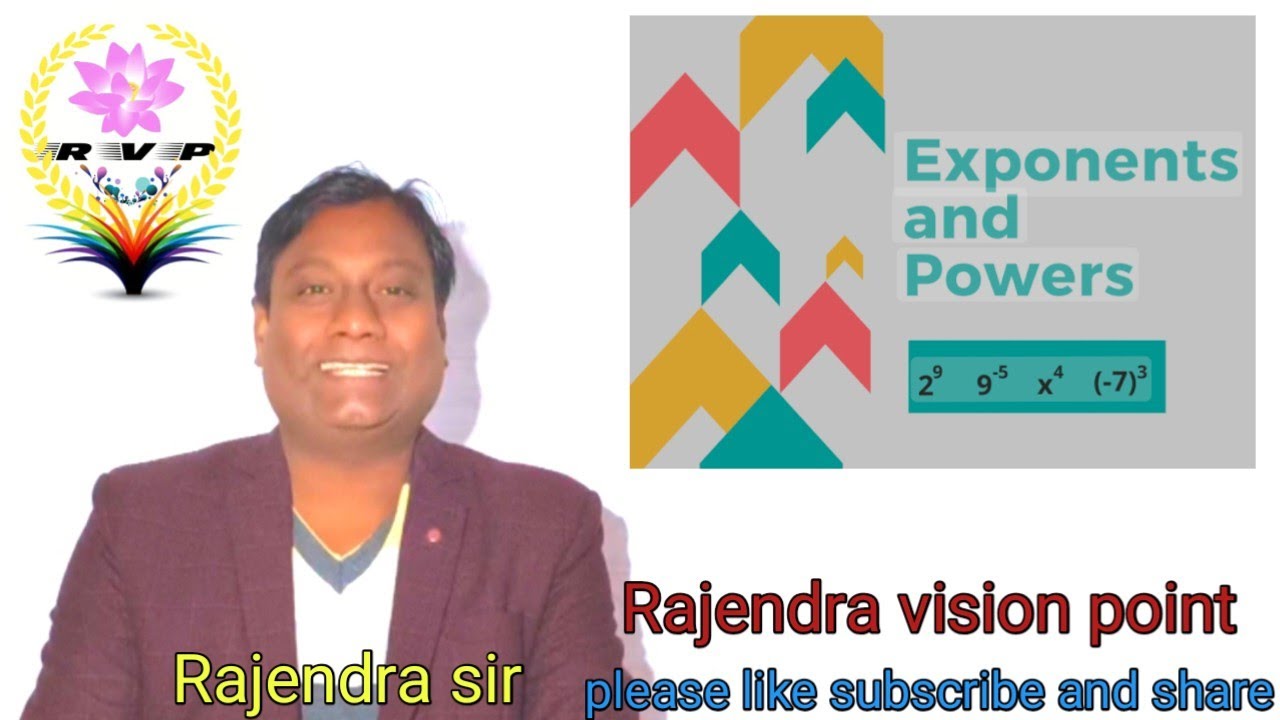 exponents and power #maths by Rajendra sir#rajendrasir @rajendravisionpoint8657