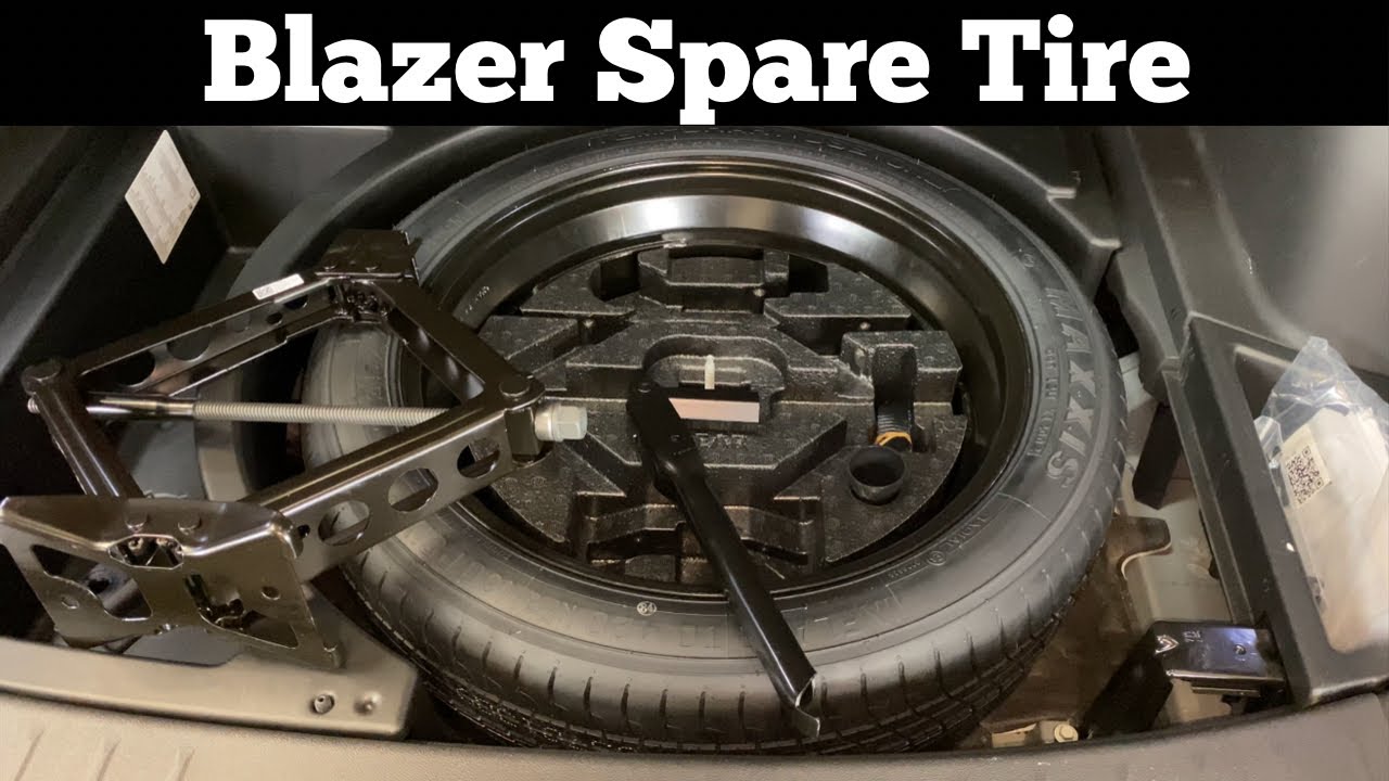 2019 - 2024 Chevy Blazer Spare Tire Location - How to Remove Tire & Jack Change Flat Tire Chevrolet