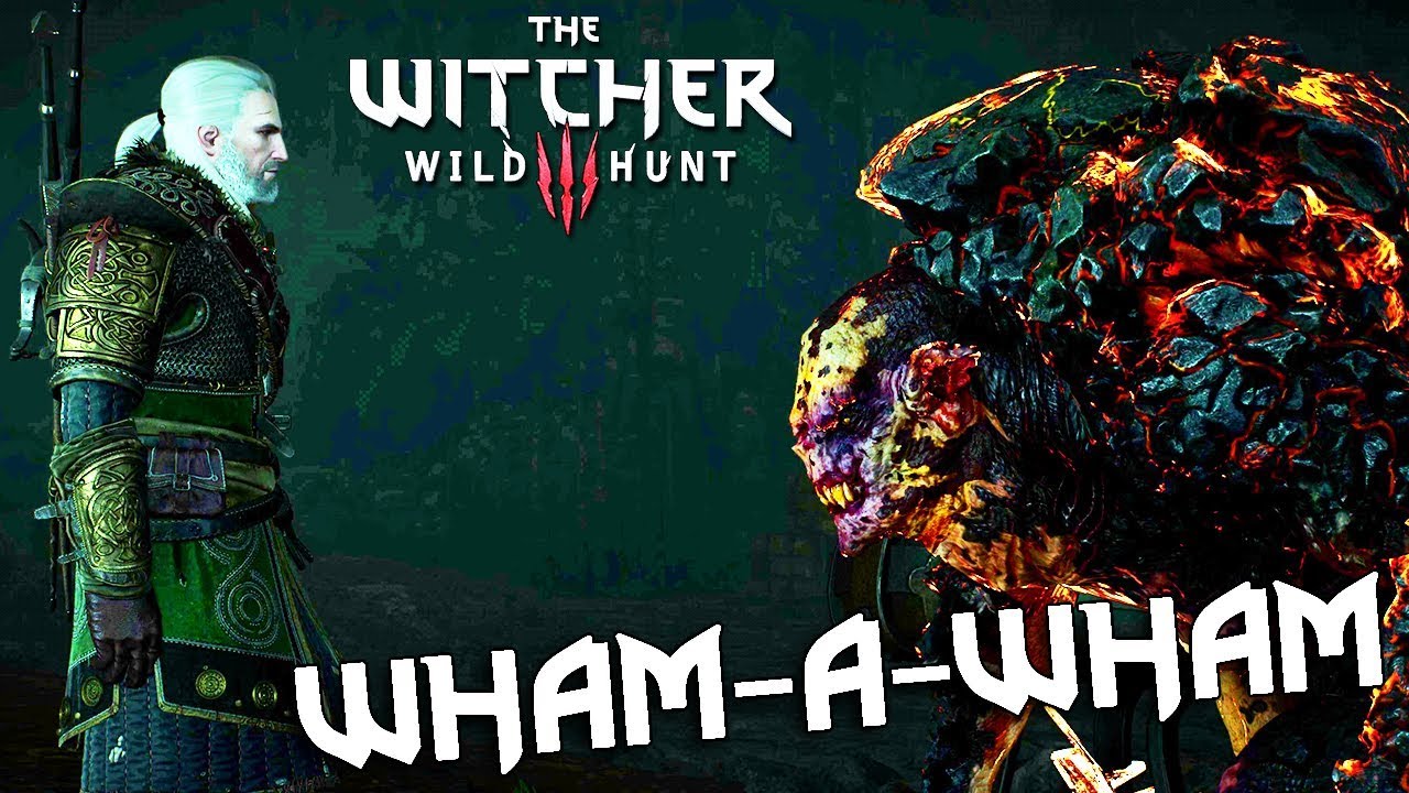 THE WITCHER 3 - Contract: Missing Miners (Wham-a-Wham Cave Troll) [4K, 60fps]