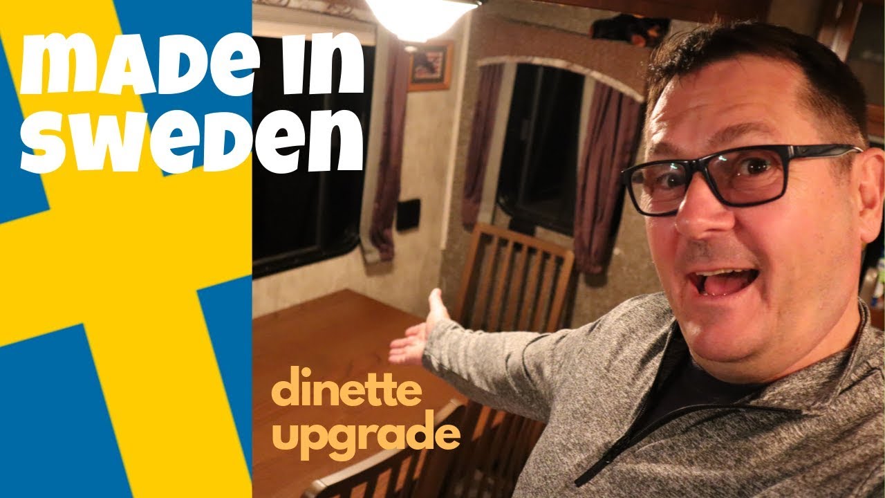 IKEA TABLE DINETTE UPGRADE!|| DIY RV UPGRADE