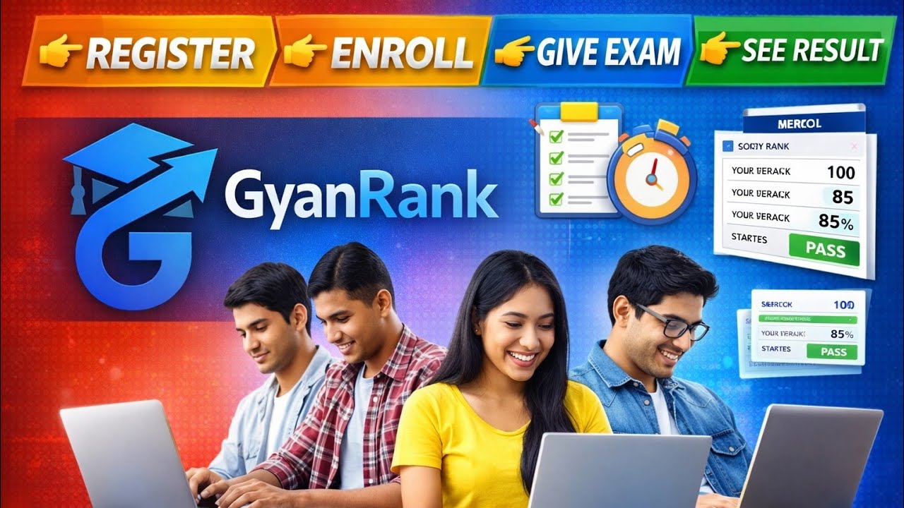 GyanRank Complete Guide for Students | Online Exam & Result Process #gyanrank #students #proses 