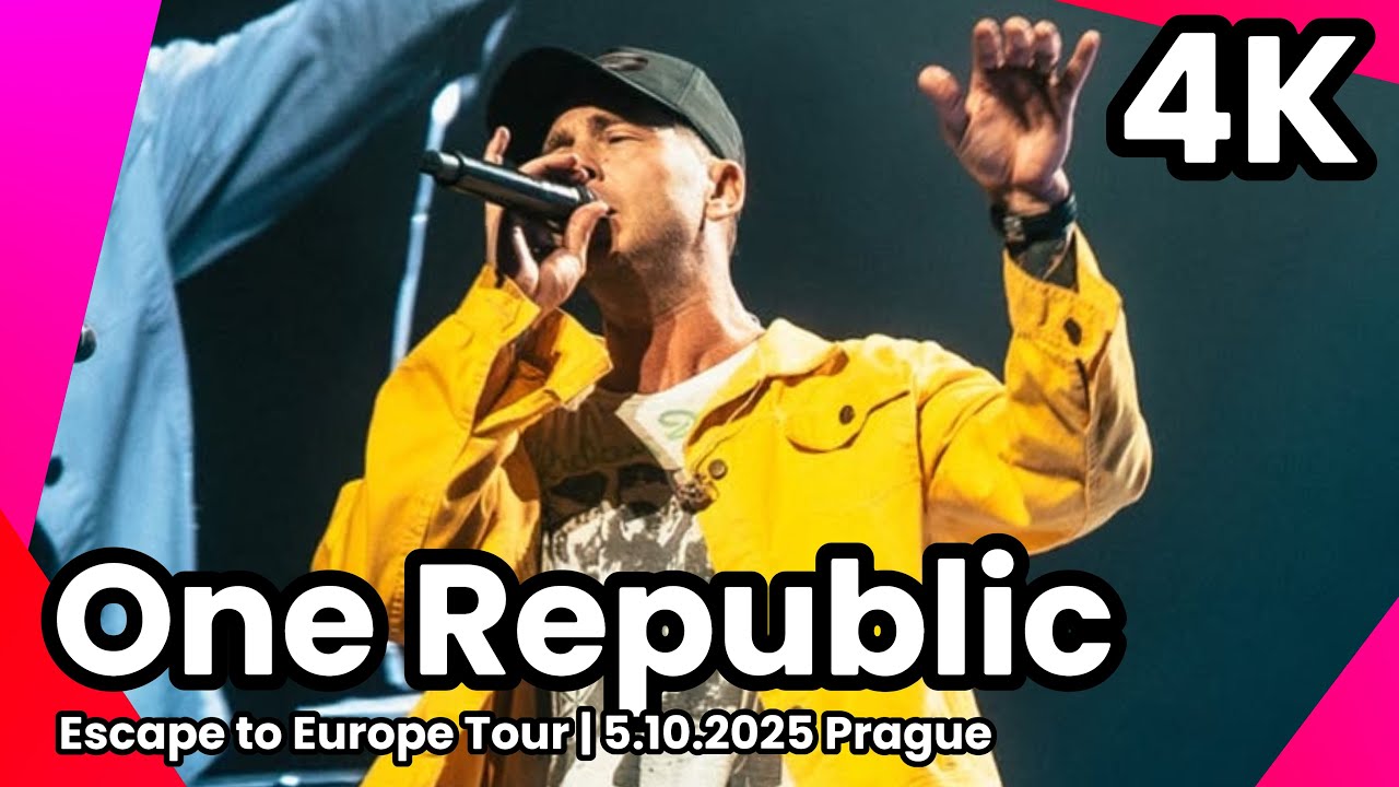 One Republic - Escape to Europe Tour | 5.10.2025 Praha - O2 Arena | 4K 🔥