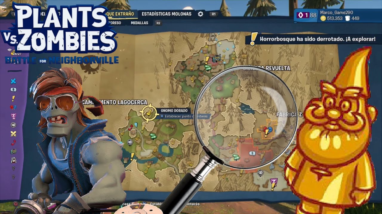 Plants vs Zombies Battle for Neighborville Guía para encontrar todos los gnomos dorados Horrorbosque