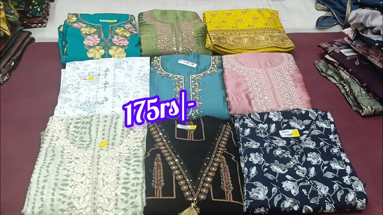 chikpete bangalore wholesale budget friendly dress metirials @175rs || single piece available