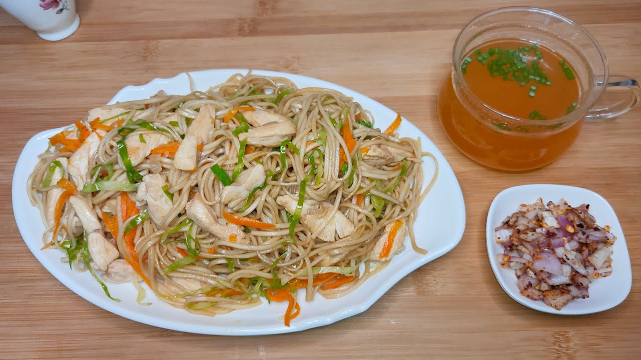 Chow Siamdan/Restaurant Style Easy&Tasty Chicken Noodles Recipe/Mizo Eisiam@RosysKitchenMizoram