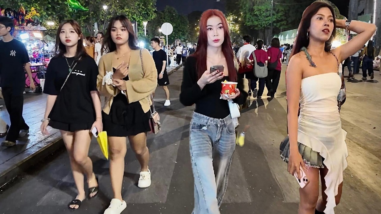 Cambodia Nightlife 2026 | Walking Tour Explore Phnom Penh, Chaktomuk Walk Street Scenes at Night