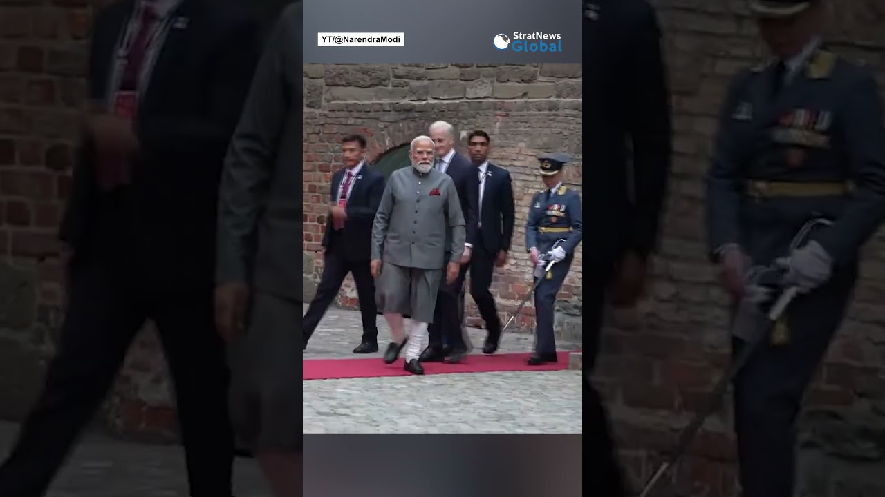 PM Modi visits the Akershus Castle in Oslo with PM Jonas Gahr St&oslash;re | #shorts #norway #modi