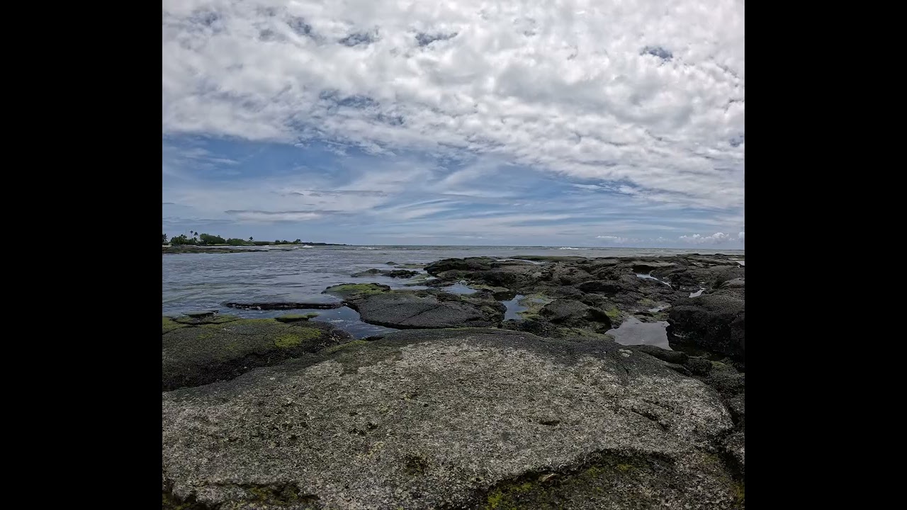 3 Hours Honokohau Beach, Big Island Hawaii 🌊 Ocean Waves on Lava Rocks for Sleep & Relaxation (4K)