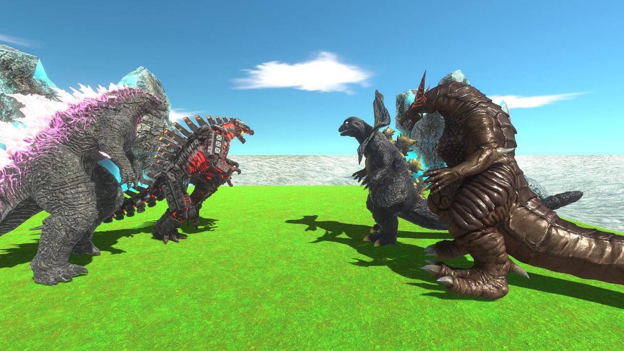 MechaGodzilla X Evolved Godzilla &ndash; The New Strongest Duo ? - Animal Revolt Battle Simulator