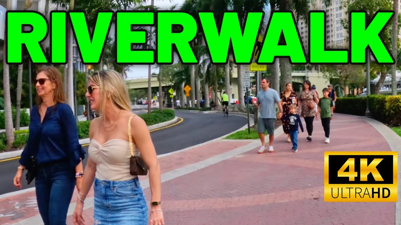 Walking Through Riverwalk in Downtown Ft. Lauderdale