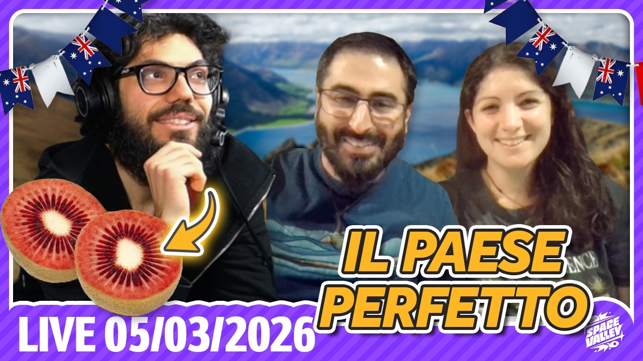 Com'è la vita in Nuova Zelanda con Dalila e Nicolò! - Space Valley Live del 5/03/26
