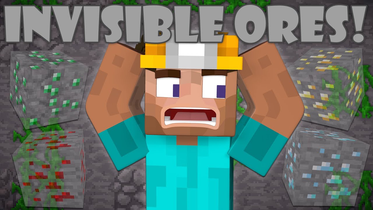 If Ores were Invisible - Minecraft