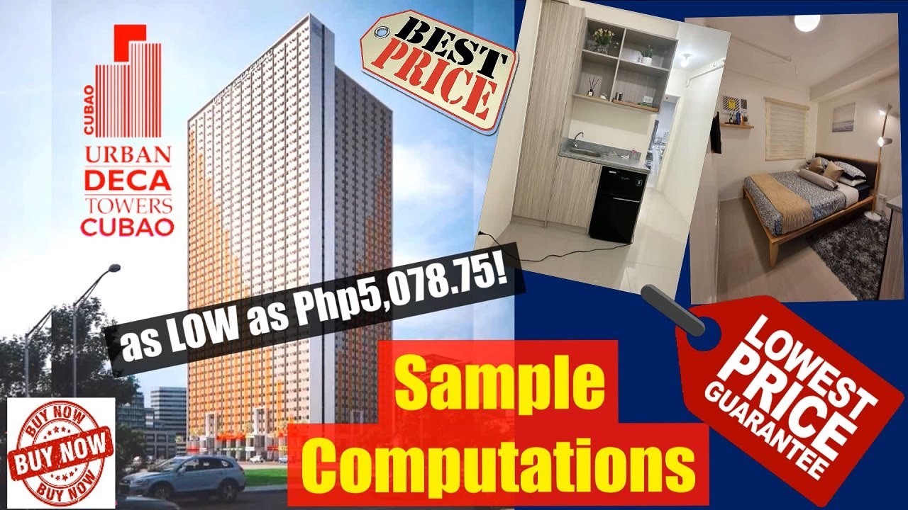💸🏢 URBAN DECA TOWERS CUBAO - Sample Computations 🏢💸