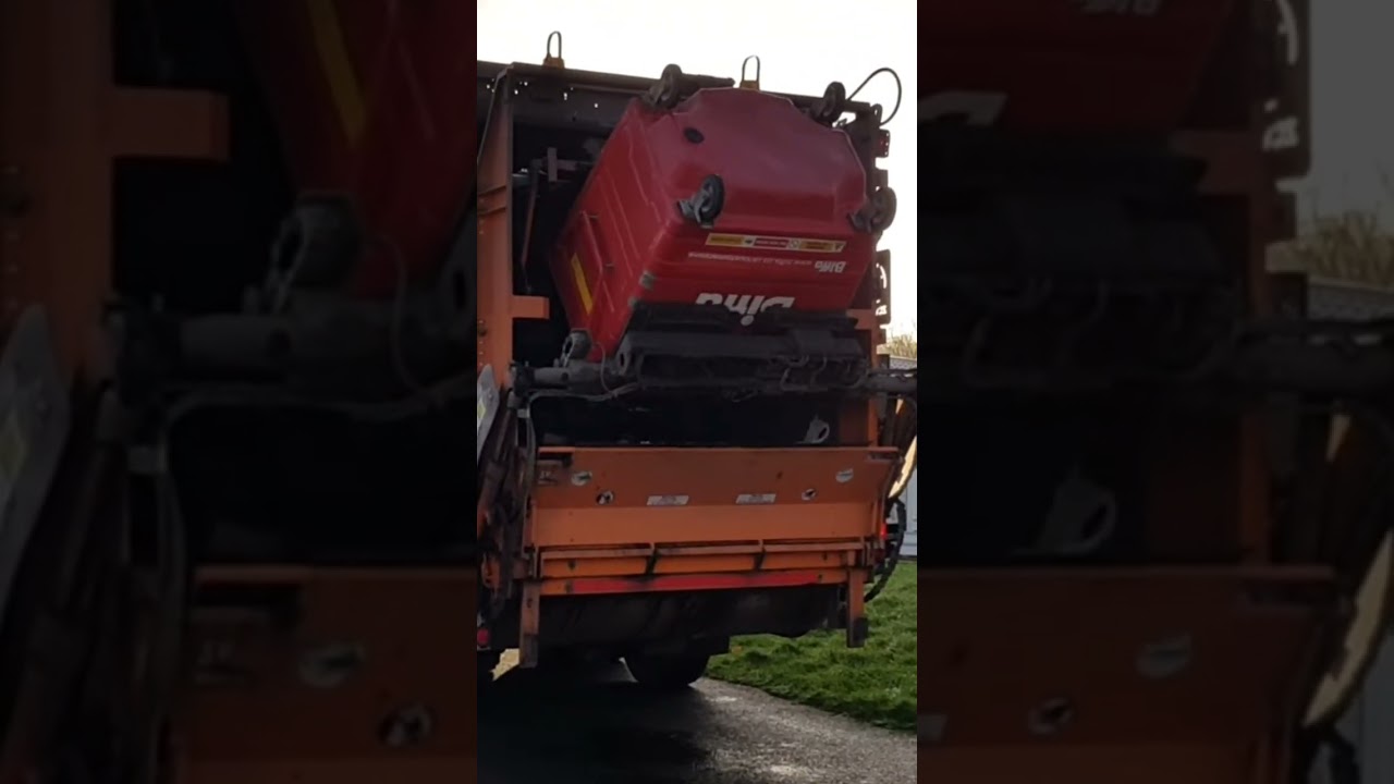 EX Viridor Faun Variopress Collecting Black Lid Biffa Bins #bintruck #garbagetruck