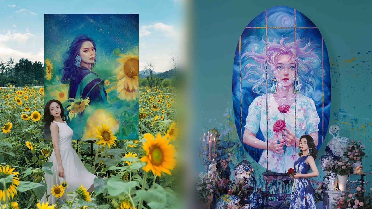 【Painting】Art paintings you have never seen before, from Chinese girls#art #artistry #viral