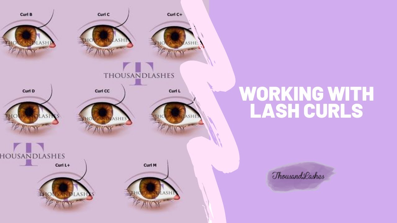Working with different lash curls