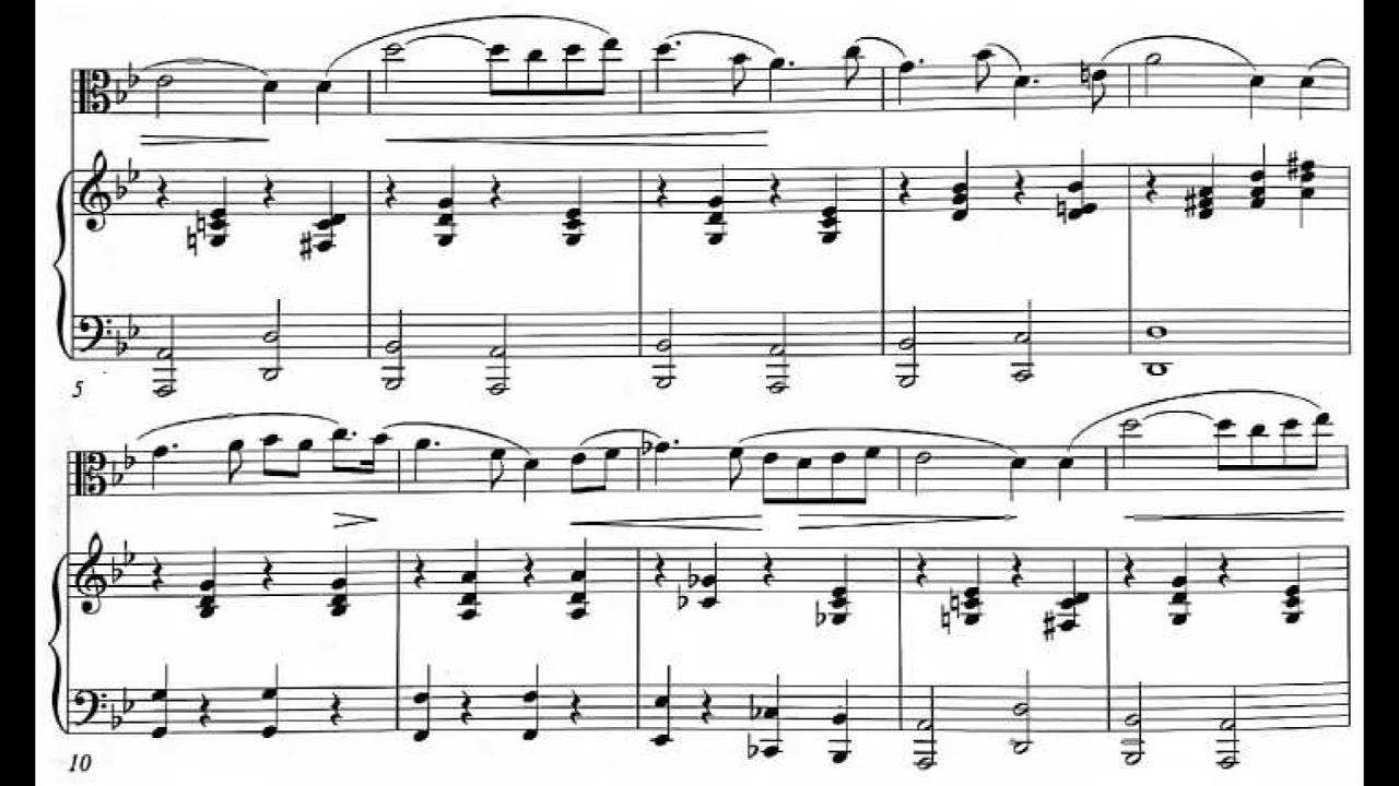 Dmitri Shostakovich - Impromptu for Viola and Piano (Lipman, Kramer) (1931)