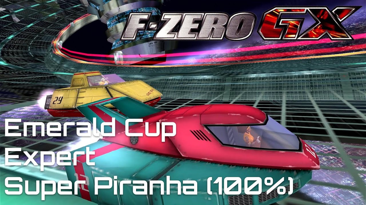 F-Zero GX: Emerald Cup with Super Piranha at 100% (Expert)