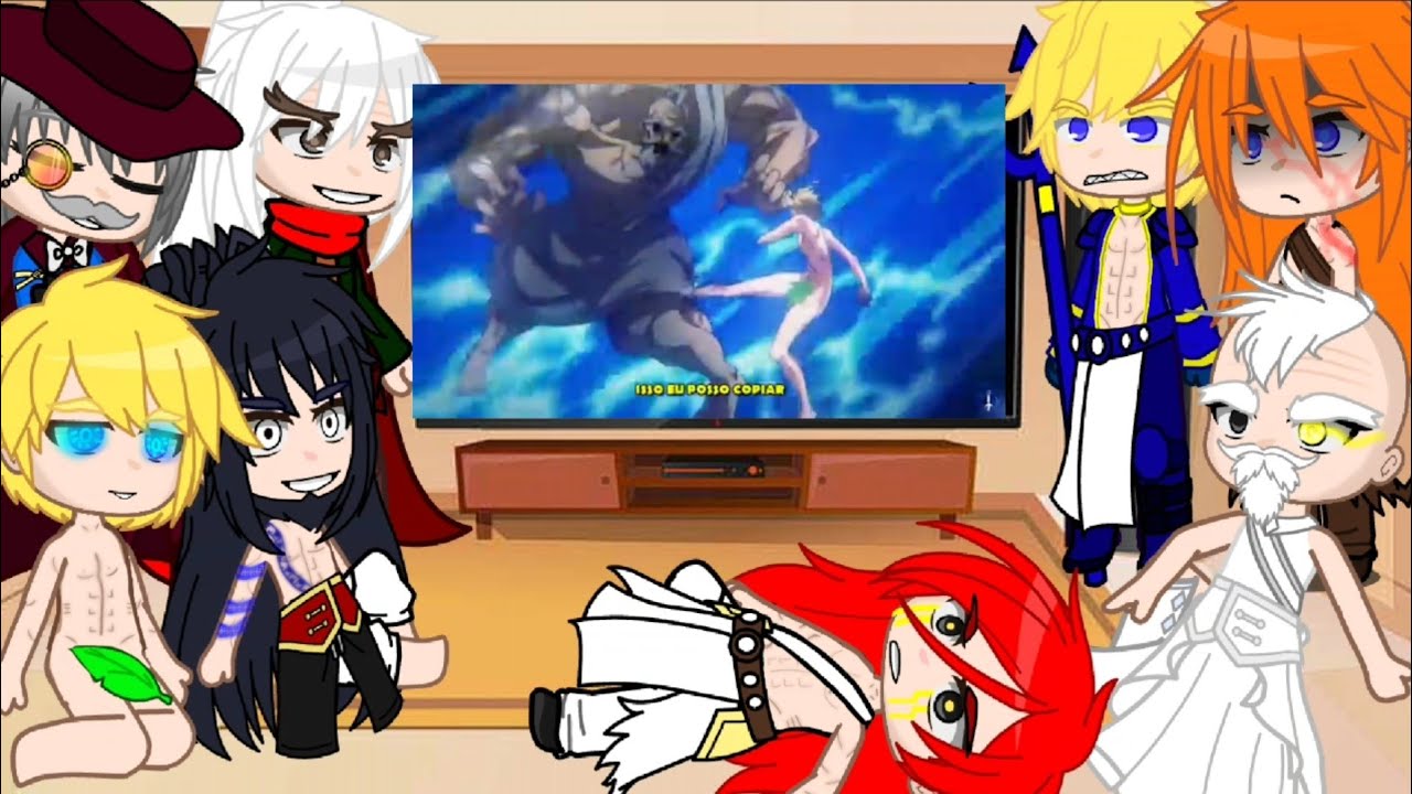 Deuses e humanos reagindo ao {rap Ragnarok},[rap humanos vs Deuses]||gacha||