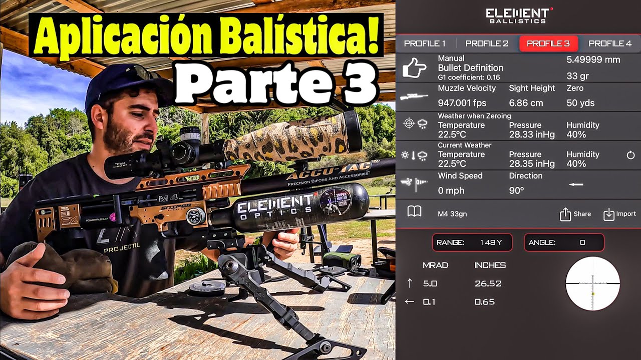 APLICACION BALISTICA #3 | 🤓COMO SACAR LA CURVA?!