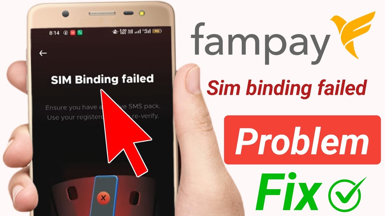 Fampay sim binding failed problem | How to fix sim binding failed problem Fampay