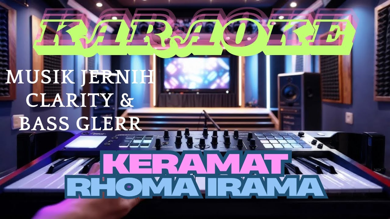 KERAMAT KARAOKE - rhoma irama musik dangdut original jernih clarity bass glerr