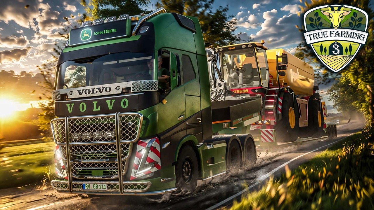 Radlader ohne DIESEL! 😬 Abschleppaktion mit Tieflader | True Farming 3 #95 | LS25