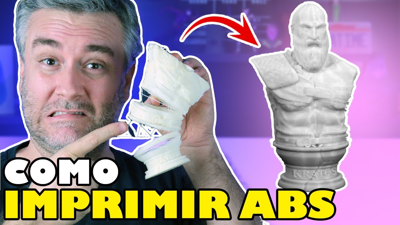 Como IMPRIMIR o filamento ABS em IMPRESSORA ABERTA - Ender 3