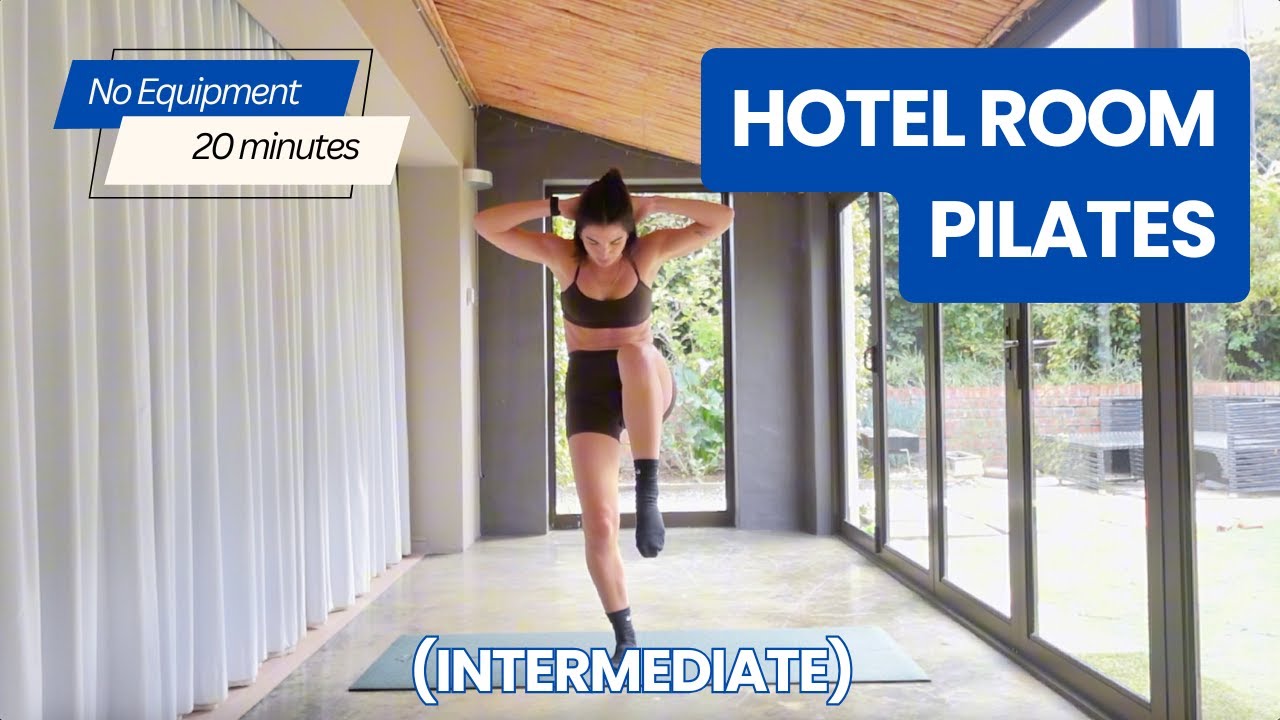 20-Min Hotel Room Workout | Quick Pilates Workout | No Mat Needed | Full Body