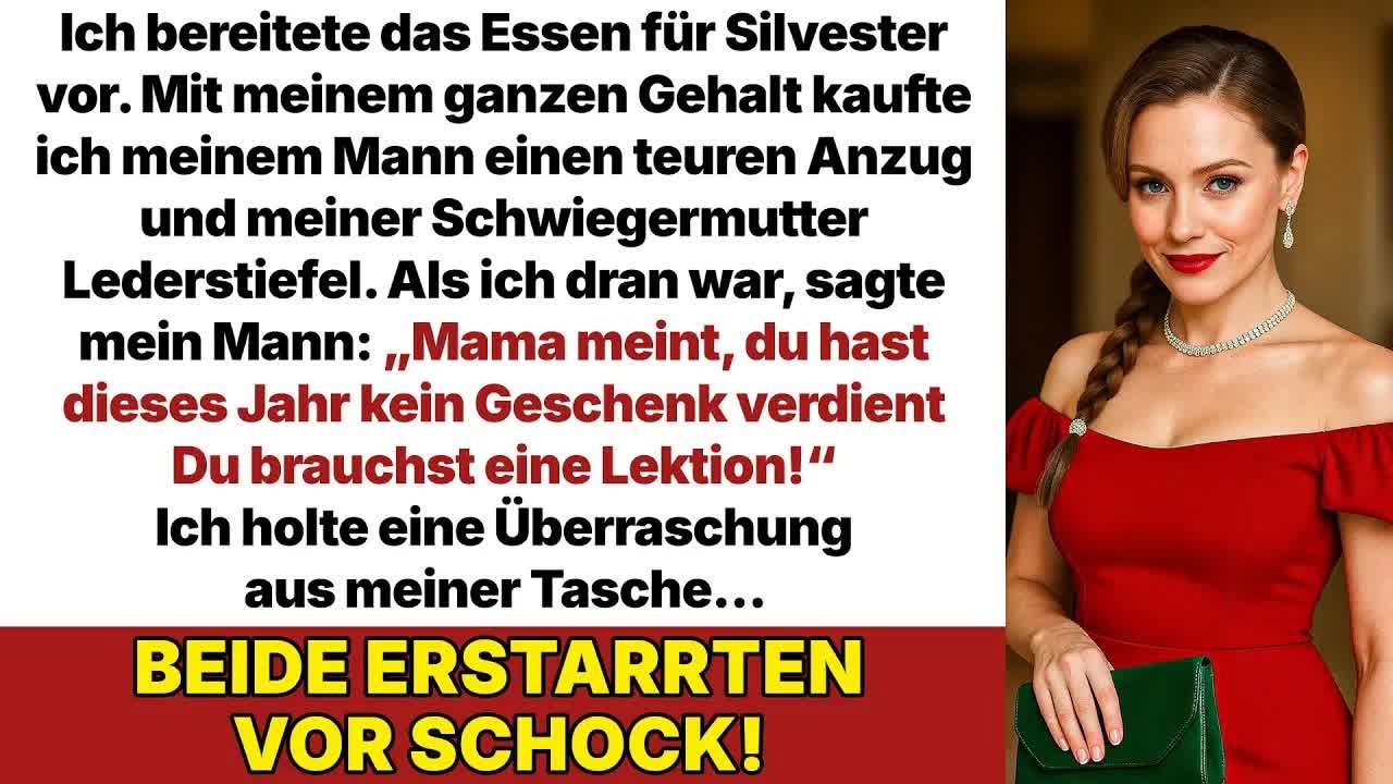 Mein Mann： ＂Mama meint, du brauchst eine Lektion, also kein Geschenk!＂ Dabei gab ich ihm ein Handy.