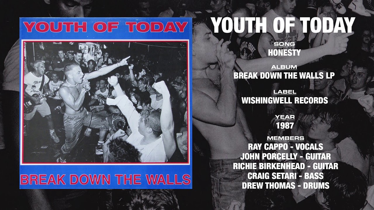 YOUTH OF TODAY - Break Down The Walls LP - Wishingwell Records (1987)