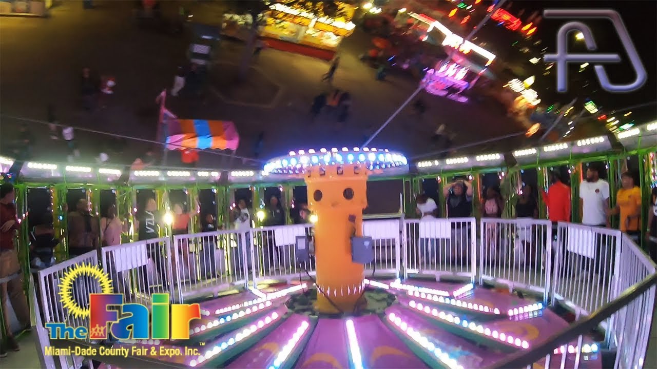 ZERO GRAVITY aka ROUND UP on-ride HD POV @60fps at Miami-Dade County Fair